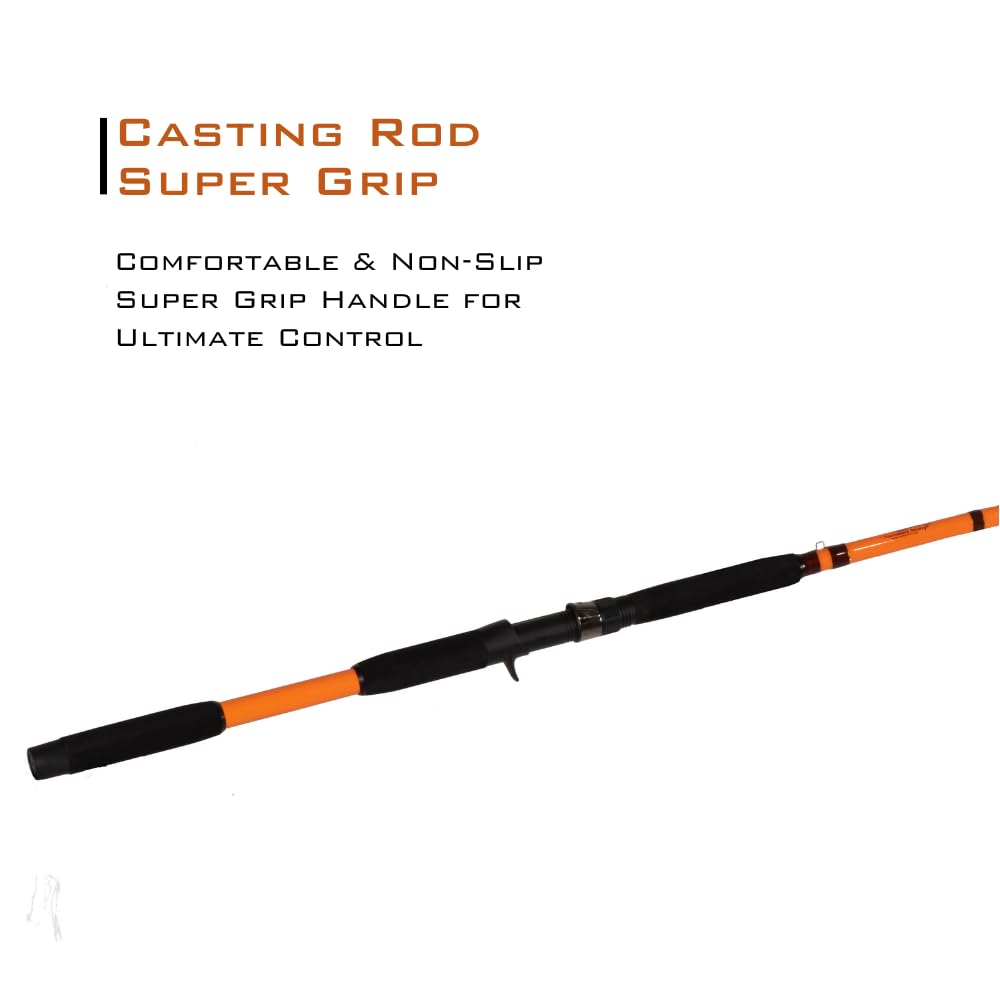 7'6" One-Piece Casting Rod with S-Glass, E-Glass & Carbon Graphite L469297