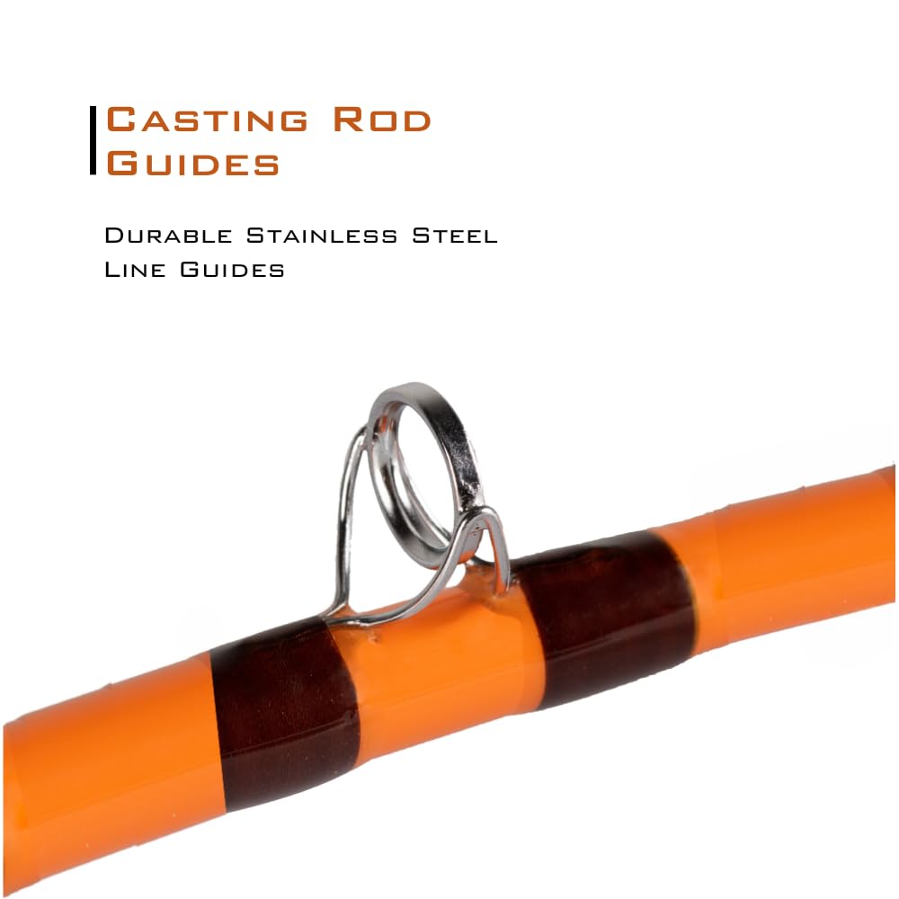7'6" One-Piece Casting Rod with S-Glass, E-Glass & Carbon Graphite L469297