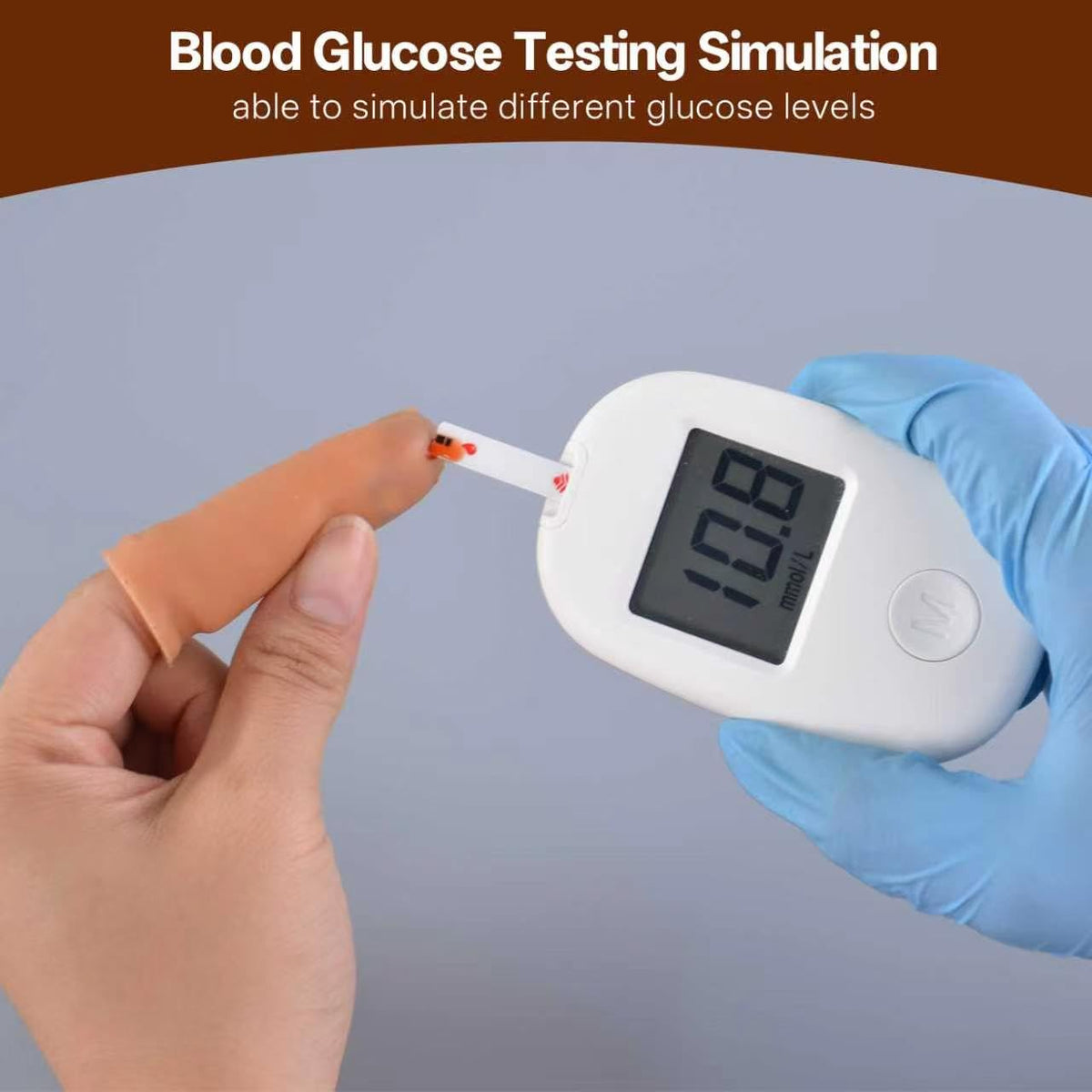 Simulated Blood Glucose Test Trainer Kit L95481