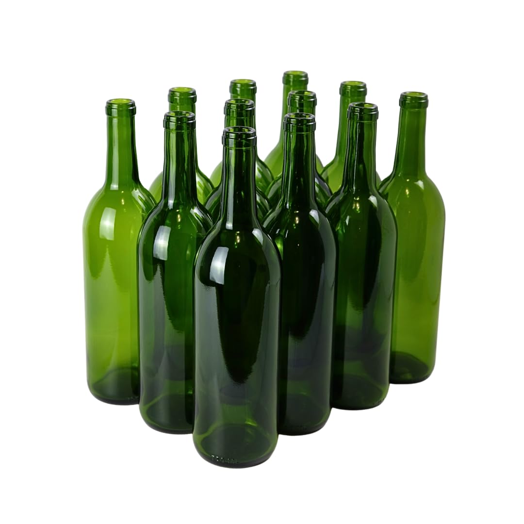 Green Wine Bottles 750ml 12-Pack G17475