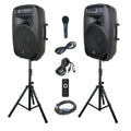 15-Inch 2000 Watt 2-Way Powered PA Speaker System P4934