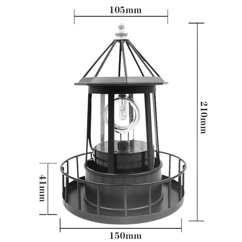 LED Solar Lighthouse Garden Light B23923
