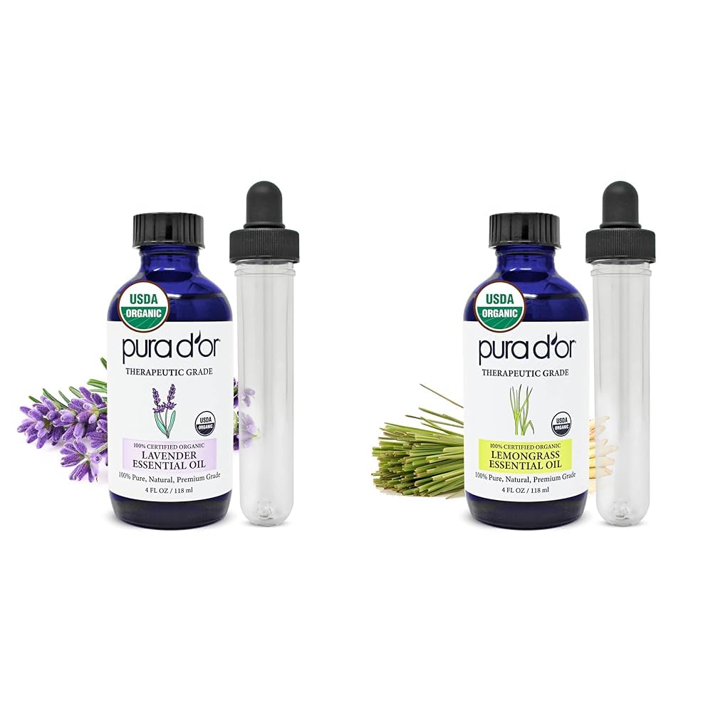 Organic Lavender & Lemongrass Essential Oils Bundle S805799