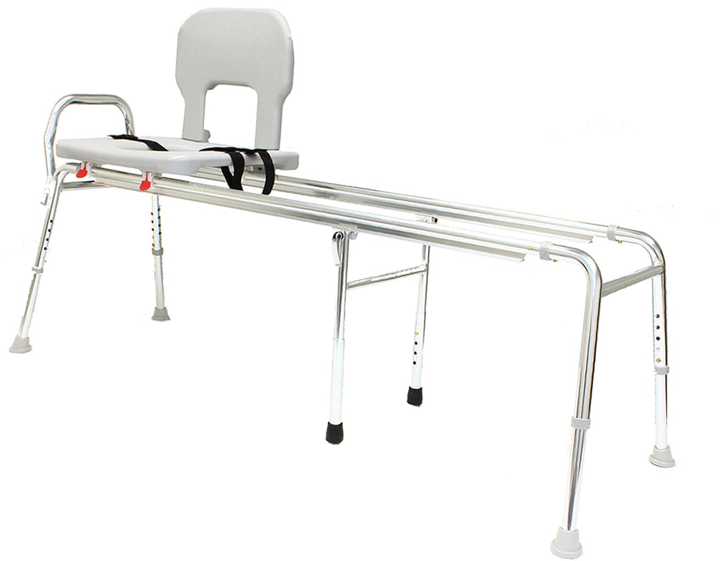 Toilet-to-Tub Transfer Bench with Cut Out Seat W86056