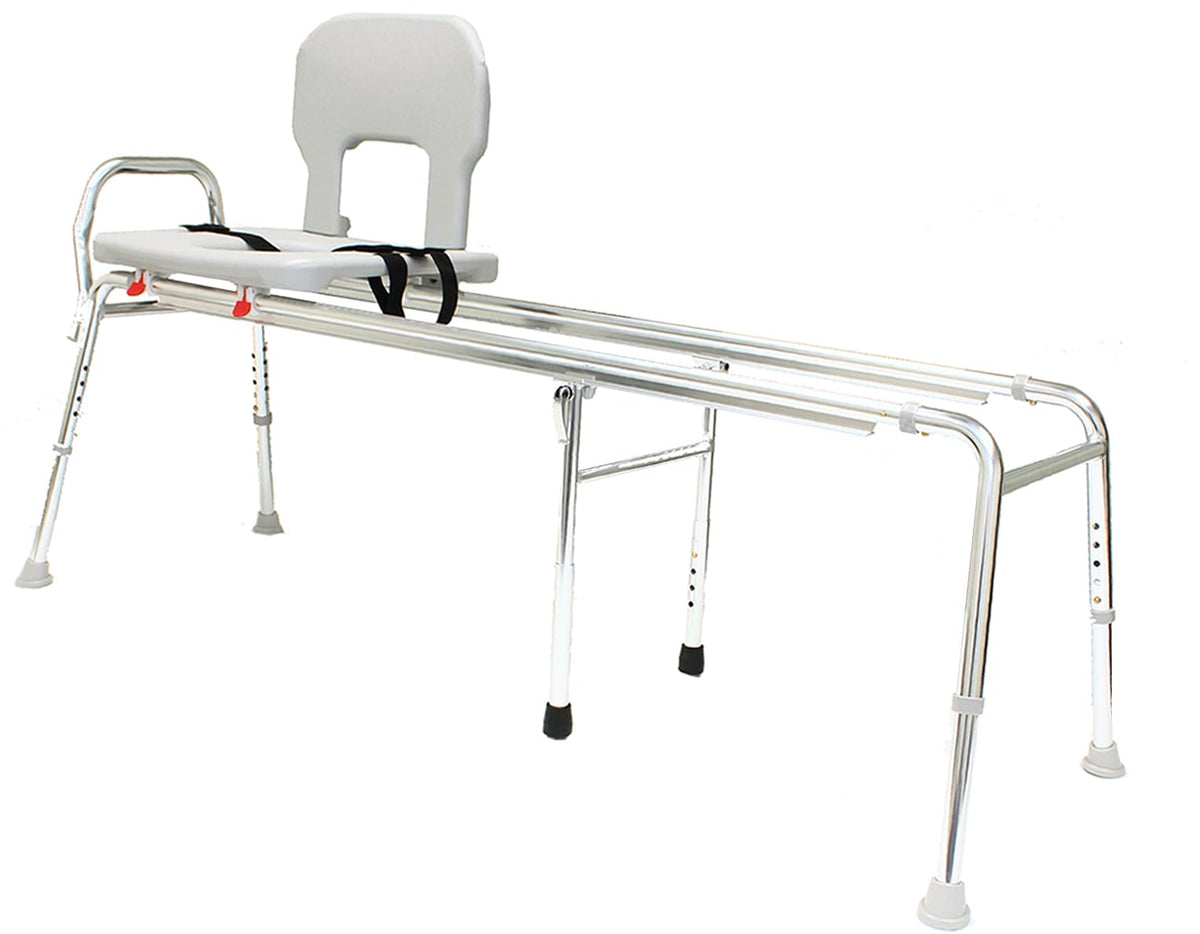 Toilet-to-Tub Transfer Bench with Cut Out Seat W86056