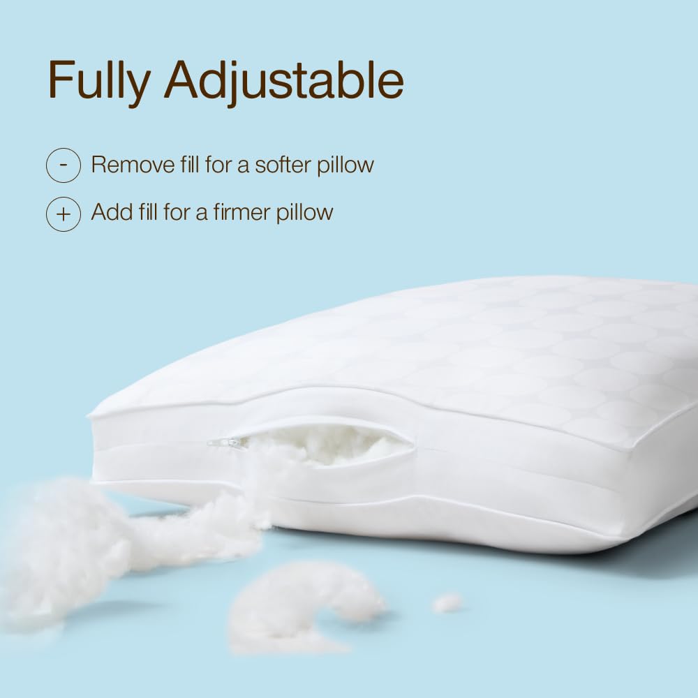 Queen Size Cooling Down Alternative Pillows Set of 2 G3397