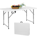 4 Foot Portable Heavy Duty Plastic Folding Table B920139