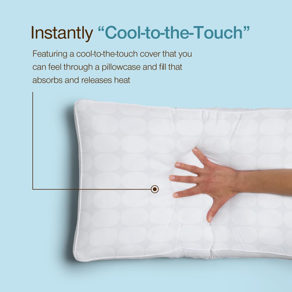 Queen Size Cooling Down Alternative Pillows Set of 2 G3397