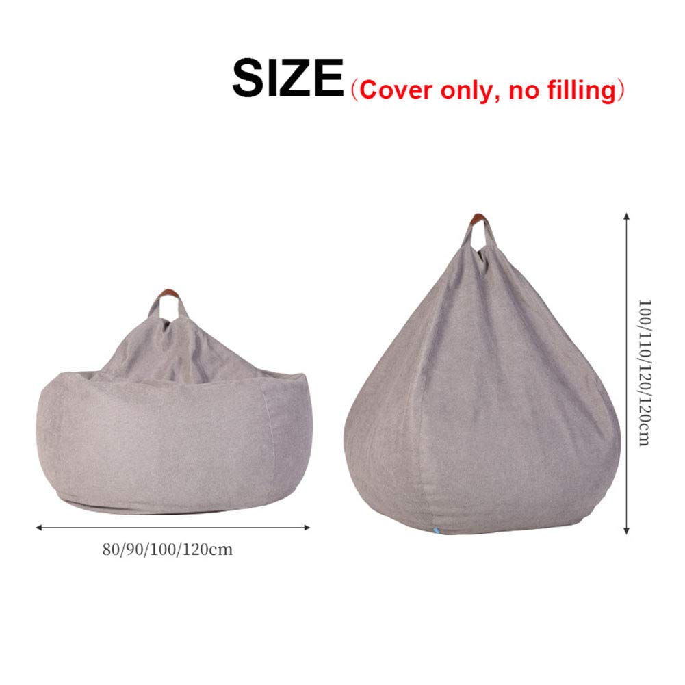 Flannel Bean Bag Chair Cover Yellow R422