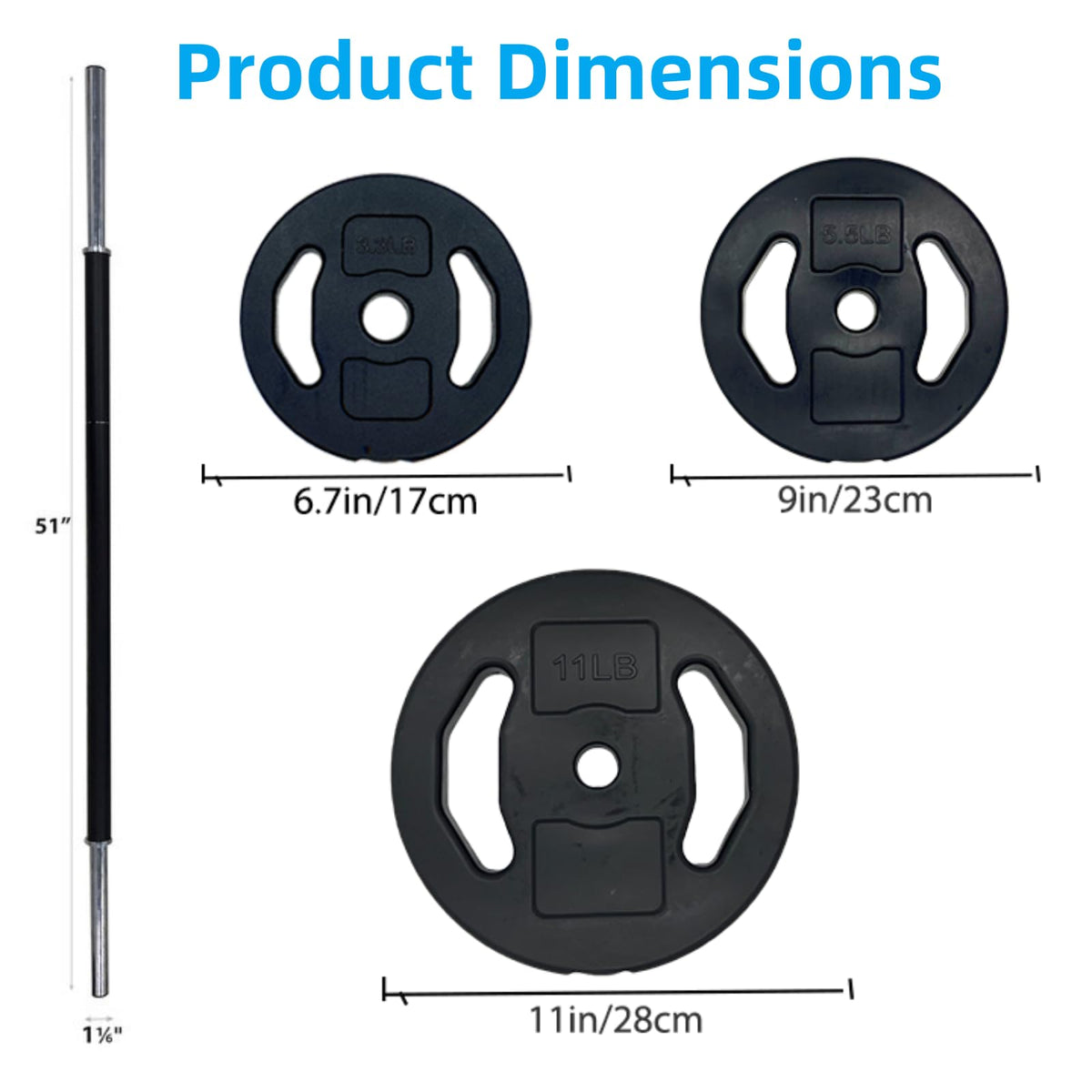 Adjustable Barbell Weight Set Q86966