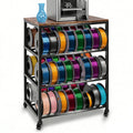 4-Tier 3D Printer Stand with Filament Storage and Wheels L661