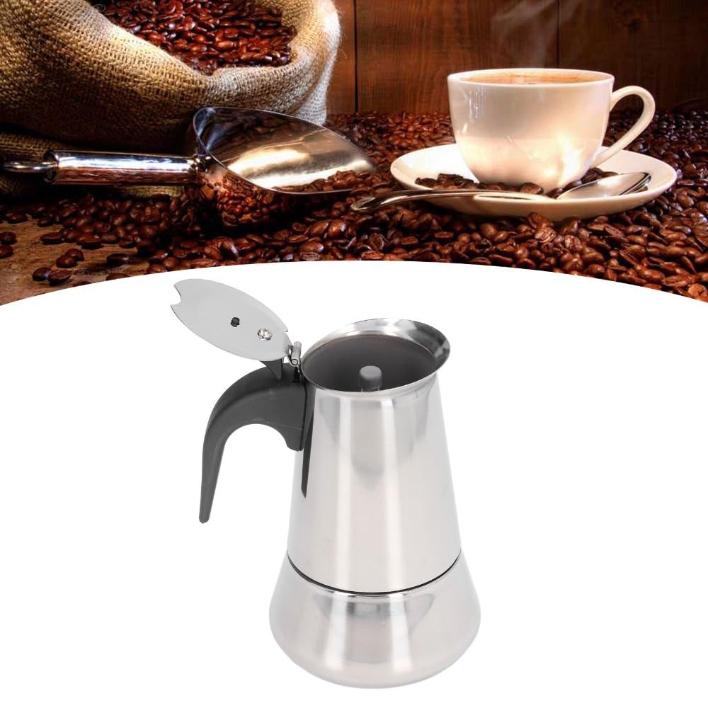 4 Cup Stainless Steel Stovetop Moka Pot V973