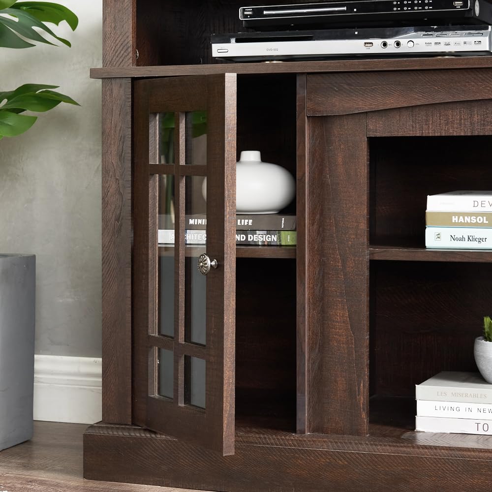 Espresso TV Stand with Storage S936498