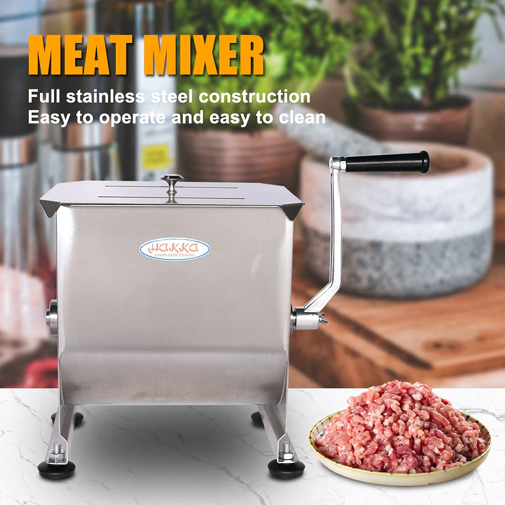 7L Sausage Stuffer and 15lb Manual Meat Mixer C6211