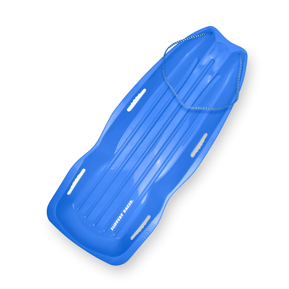 Kids Plastic Snow Sled with Pull Rope and Handles, Blue B8244