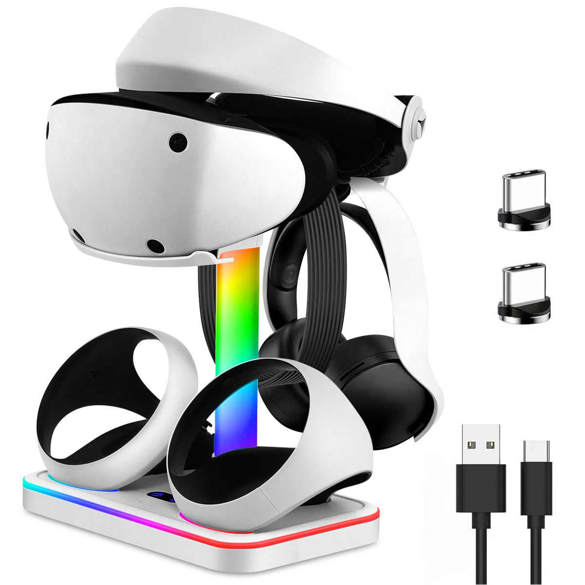 Charging Stand for PlayStation VR2 with Controller Charging Dock and Type-C Cable L72150