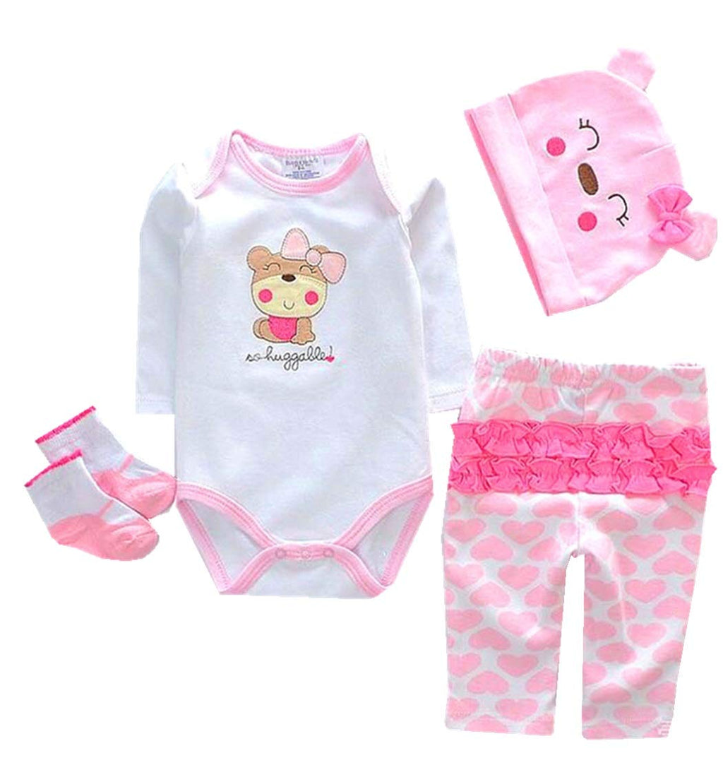 Pink Baby Clothes for 20"- 22" Reborn Doll D396