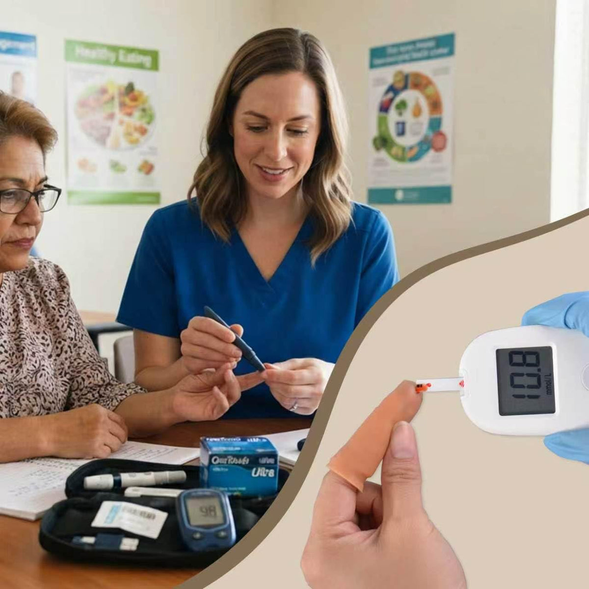 Simulated Blood Glucose Test Trainer Kit L95481