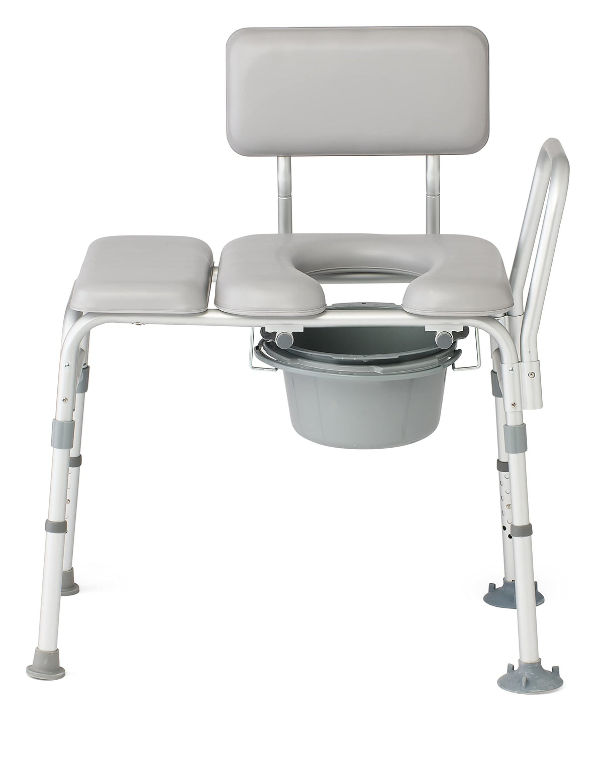 Padded Combination Transfer Bench and Commode, 400 lb. Capacity W3306