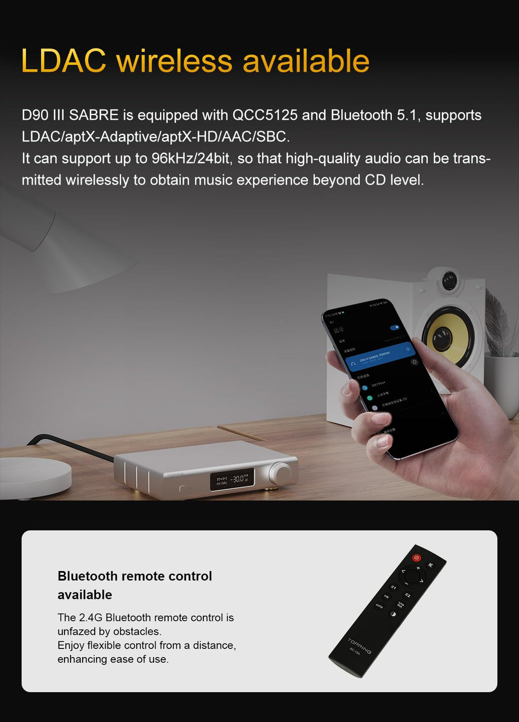 Black Desktop DAC Preamp V666