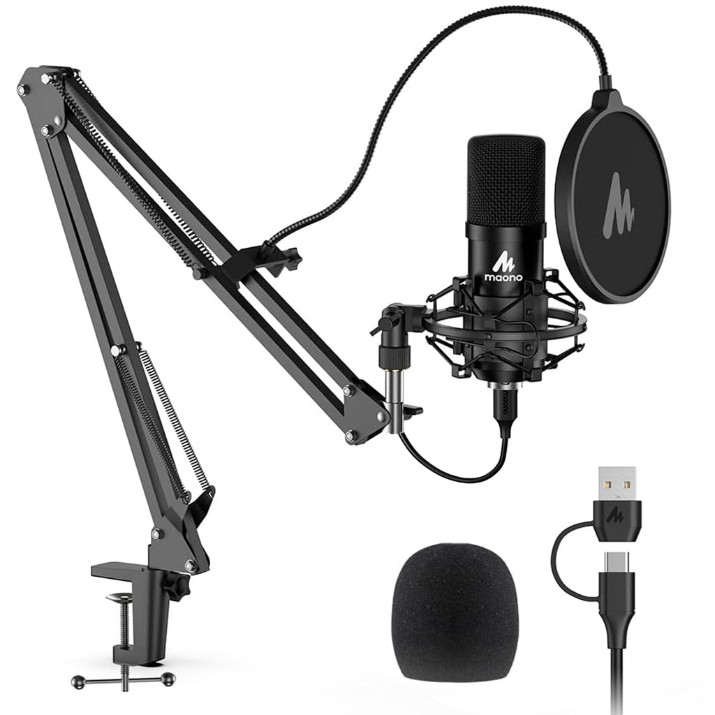 USB Microphone 192kHz/24Bit Condenser Mic Kit F1811