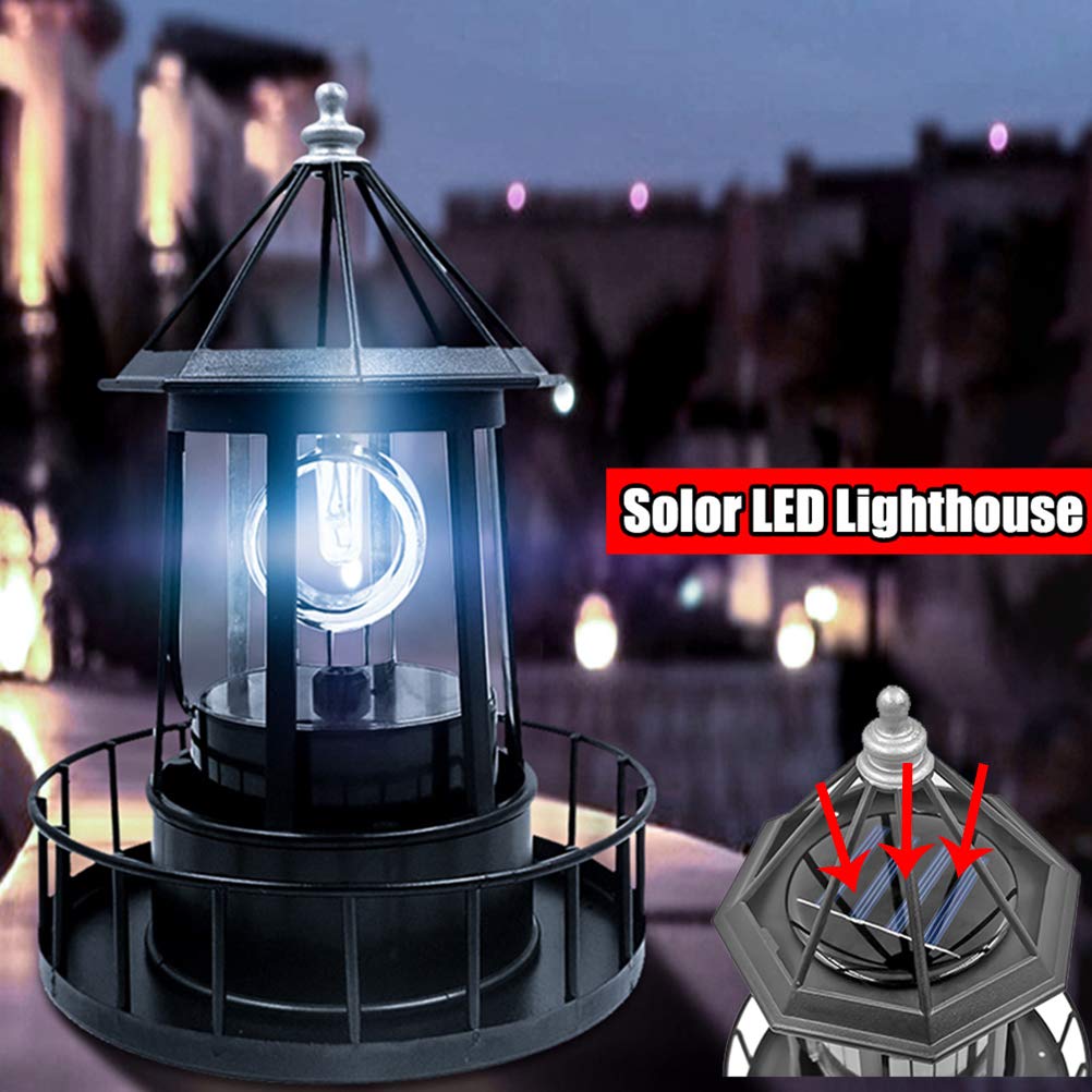 LED Solar Lighthouse Garden Light B23923