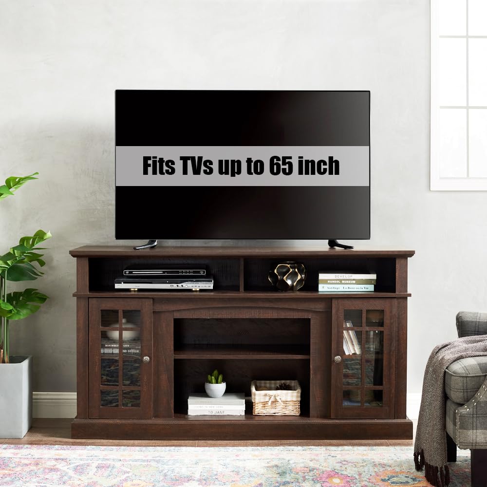 Espresso TV Stand with Storage S936498