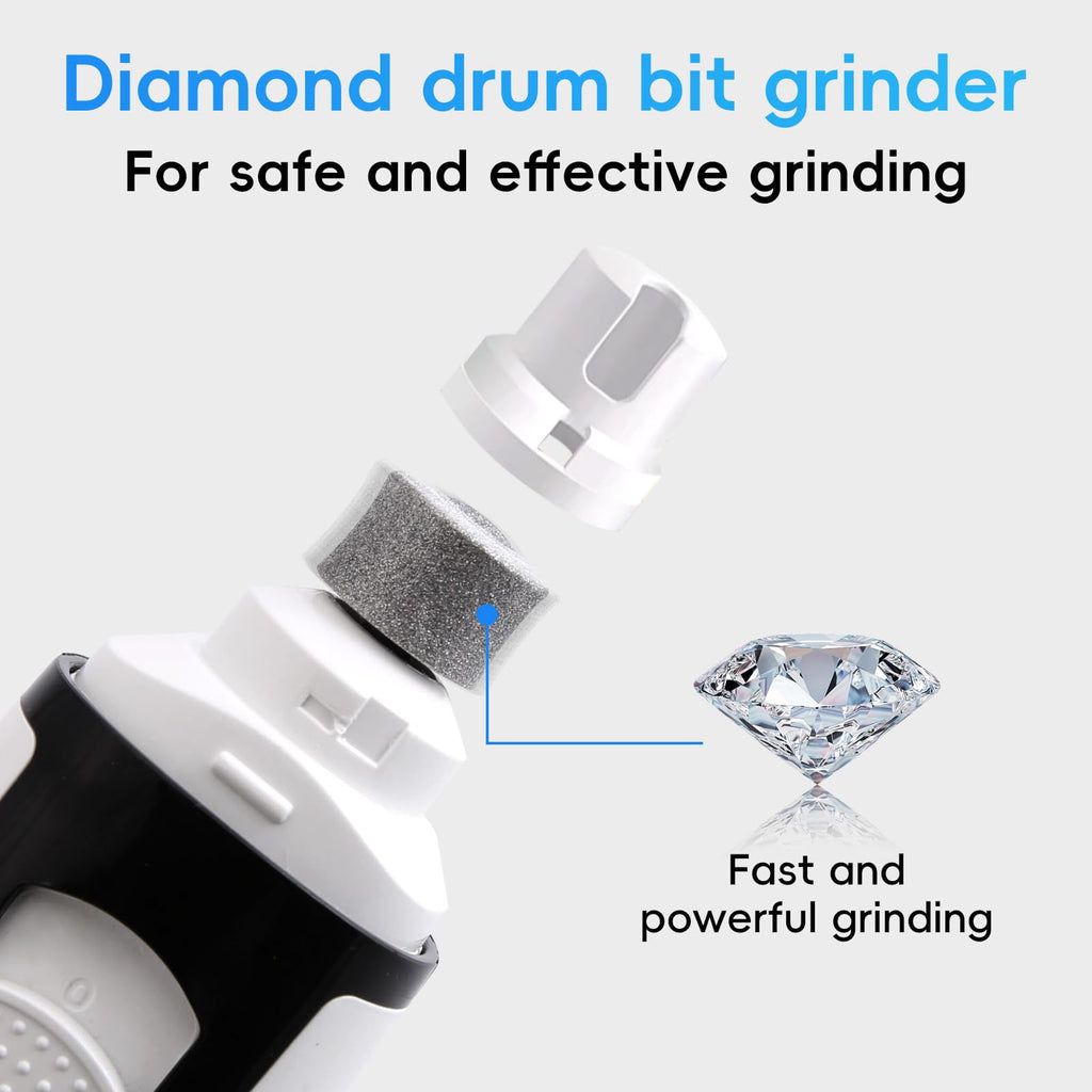 2-Speed Whisper-Quiet Electric Dog Nail Grinder D942906