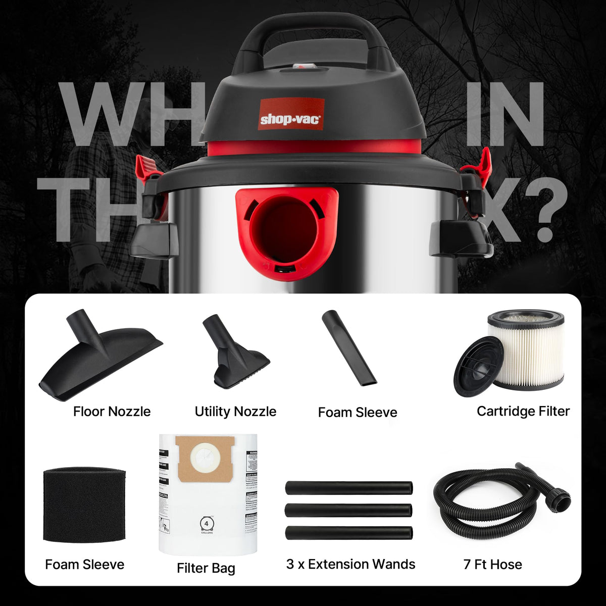 5 Gallon Wet/Dry Vacuum with Blower W948
