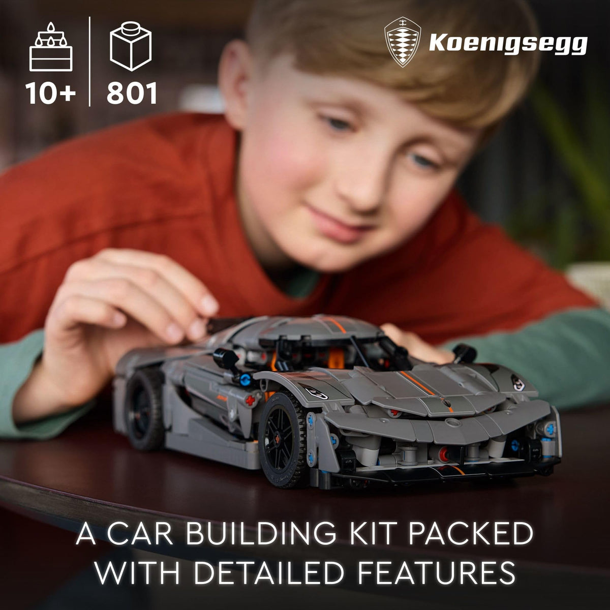 Grey Hypercar Building Set N213609