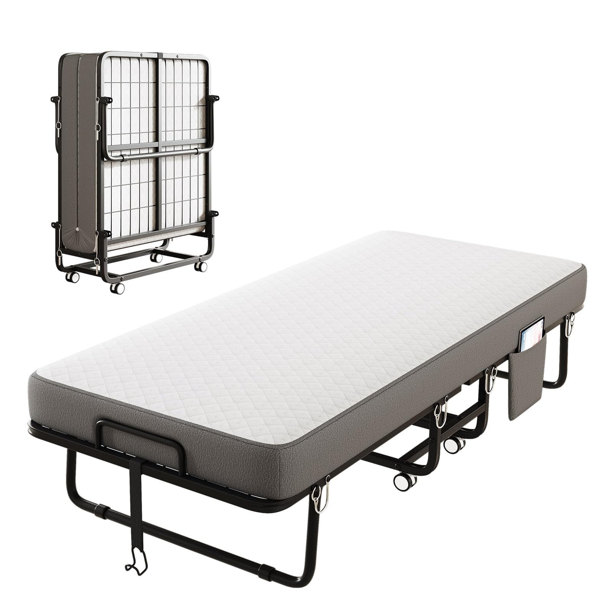 Folding Bed with Memory Foam Mattress K8088