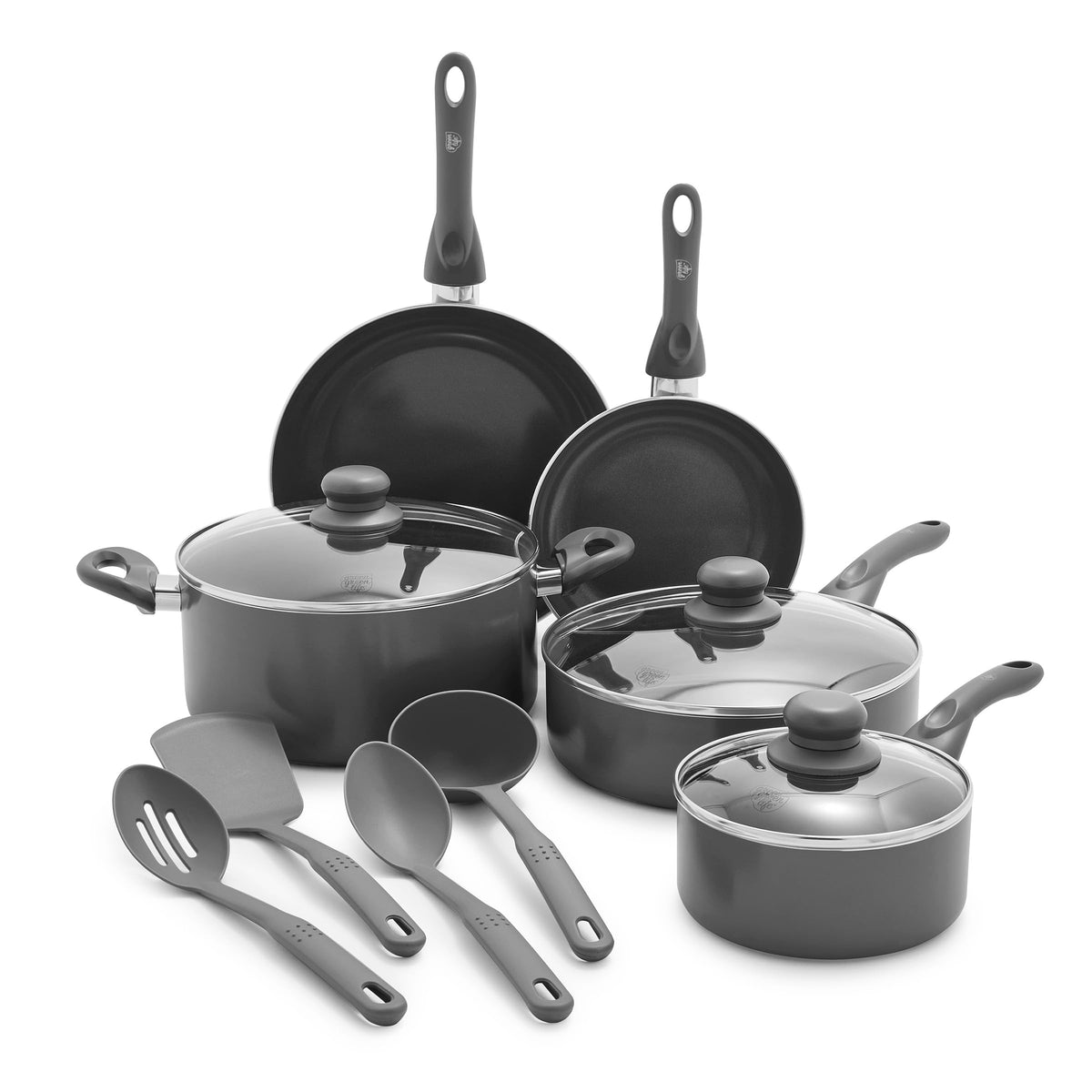 12 Piece Ceramic Nonstick Cookware Set O567