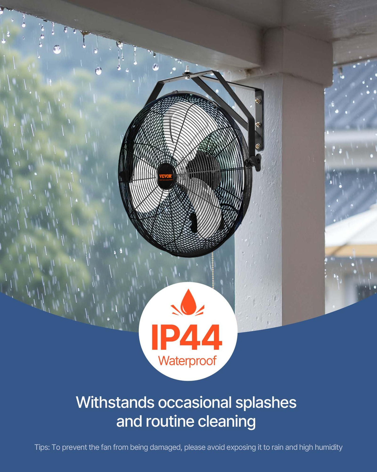 18 Inch 3-speed Wall Mounted Metal Fan C278538