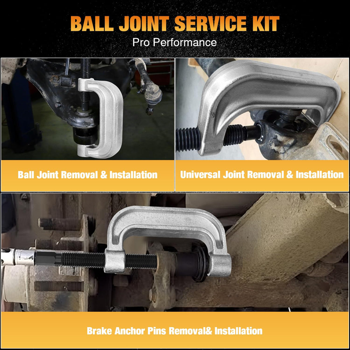 Ball Joint Press Kit with U-Joint and Brake Anchor Pin Tools D2731