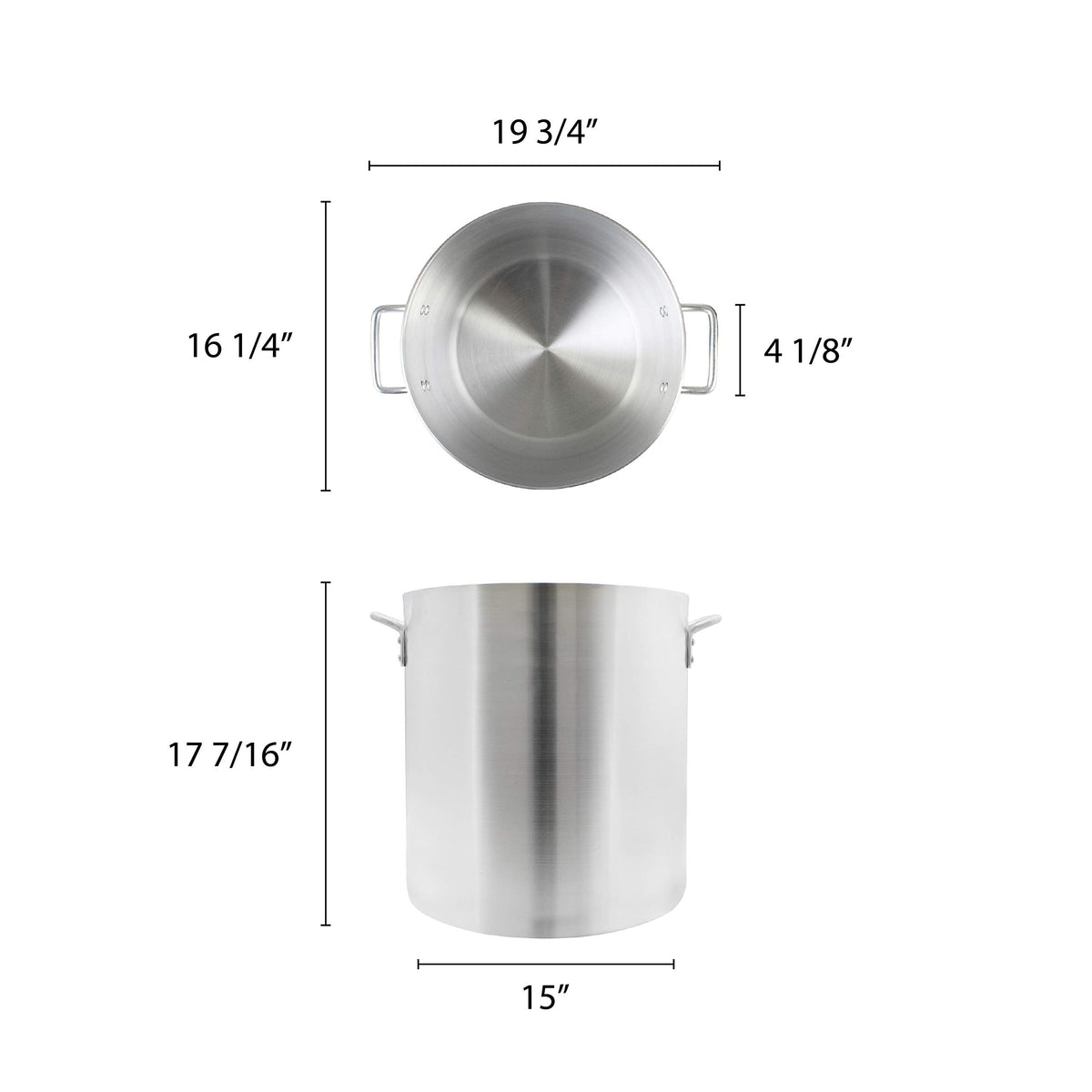 60 Quart Aluminum Stock Pot P382259