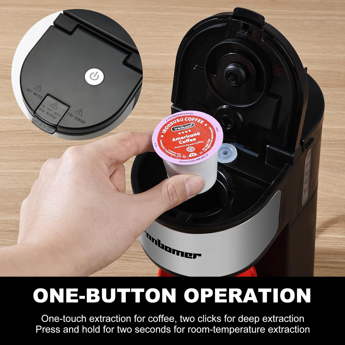 K Cup Single Serve Coffee Maker 2 in 1 I794902