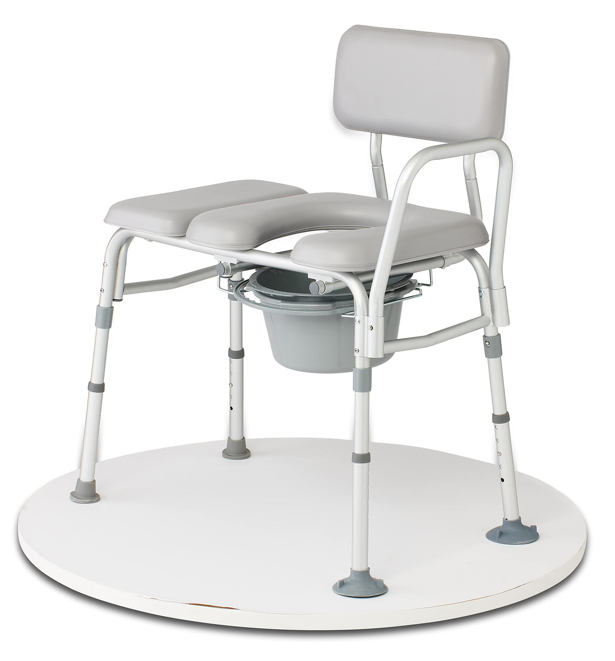 Padded Combination Transfer Bench and Commode, 400 lb. Capacity W3306