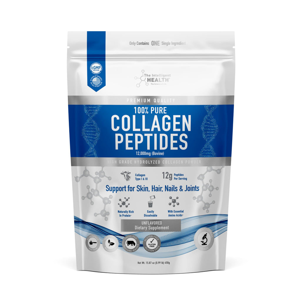 Collagen Peptides Powder, Hydrolyzed Type I & III, 45 Servings O58605