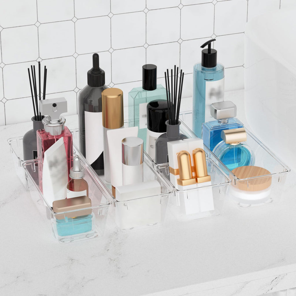 12 Pack Clear Drawer Organizer Set L4327