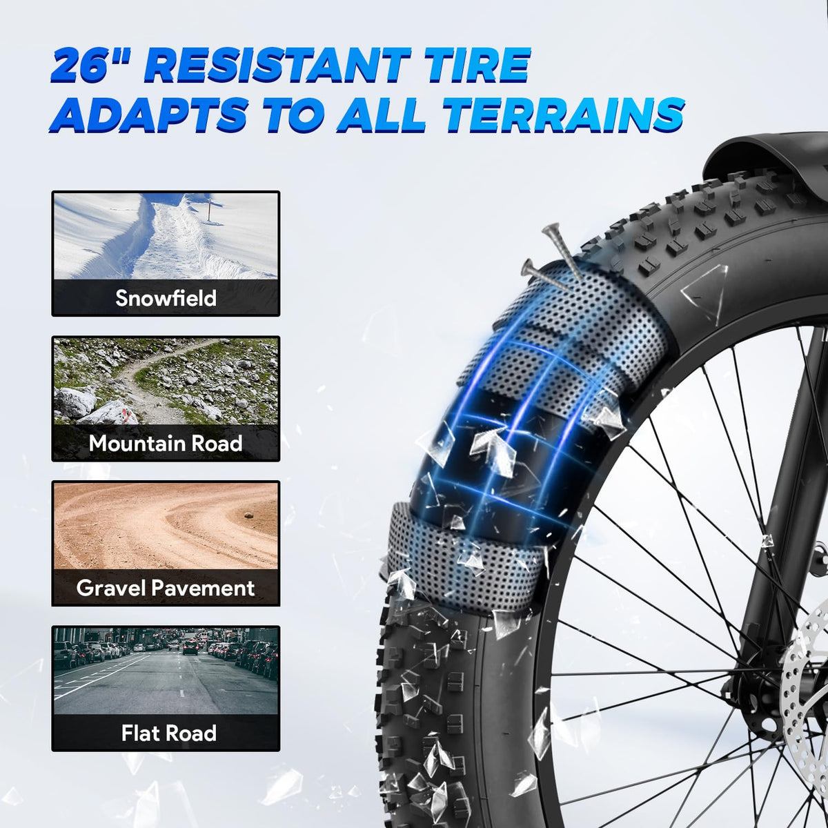 Electric Bike 26 x 4 Fat Tires O266