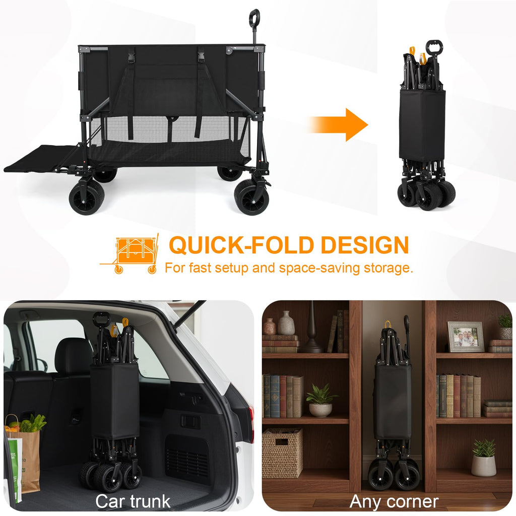 Heavy Duty Collapsible Double Decker Wagon N563