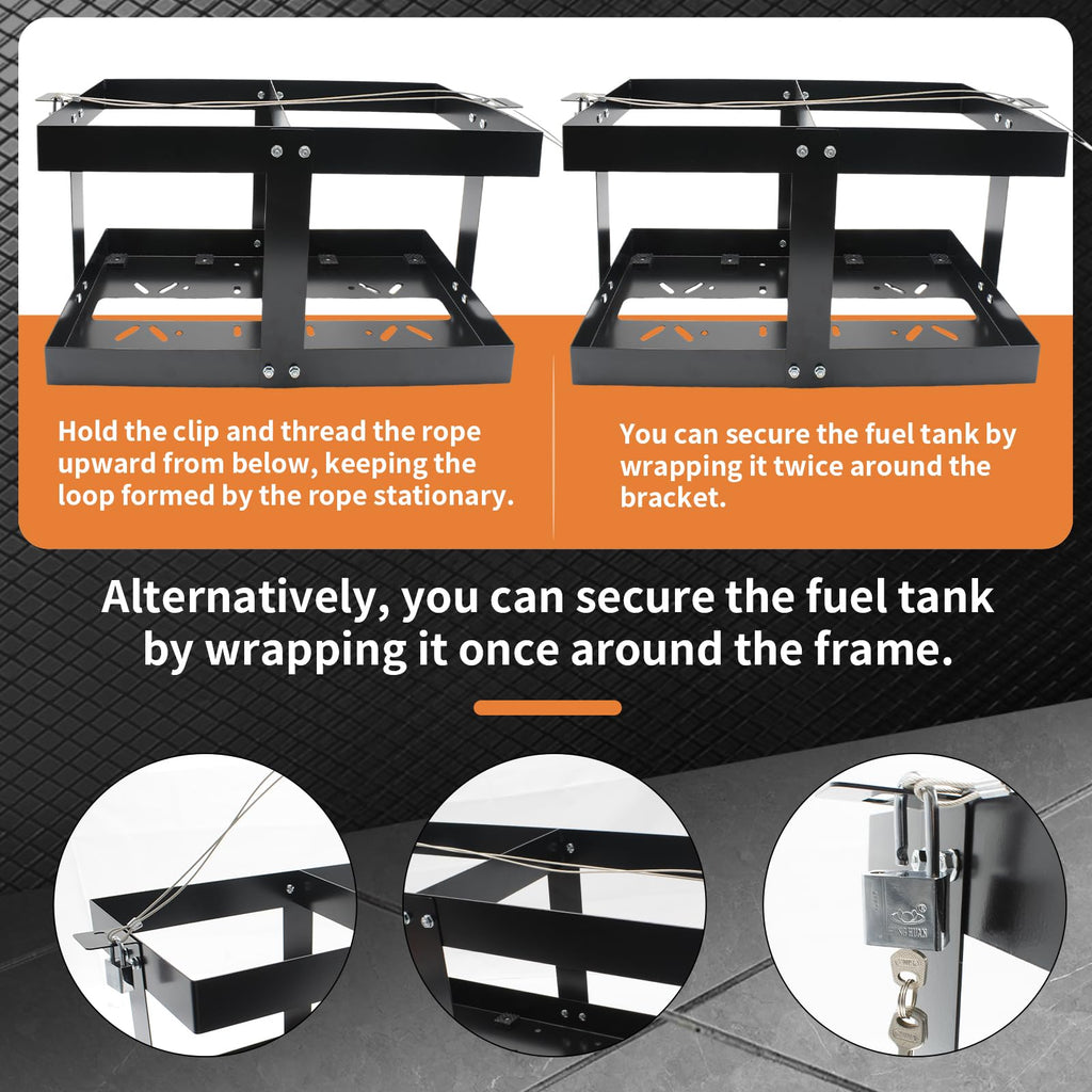 5 Gallon Fuel Jug Holder with Lock X37832