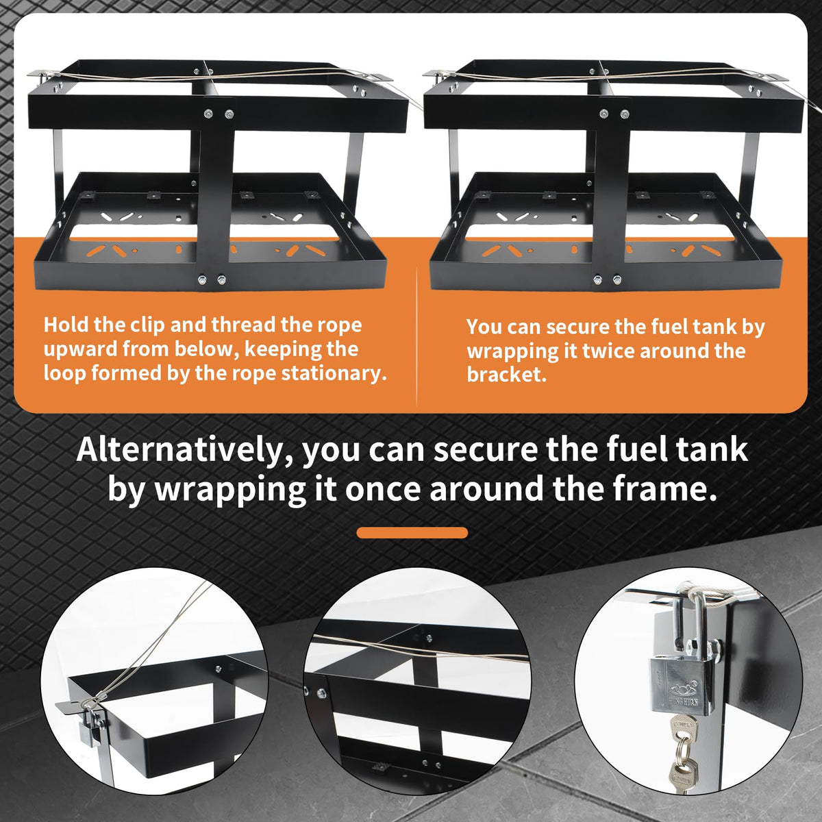 5 Gallon Fuel Jug Holder with Lock X37832