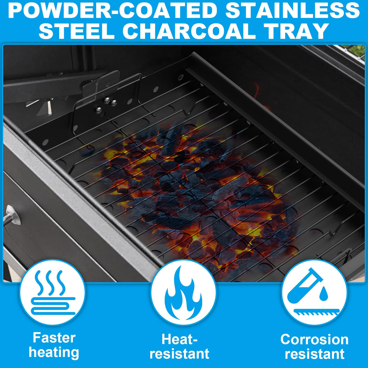 Charcoal Grill Basket Pan Replacement Parts F476