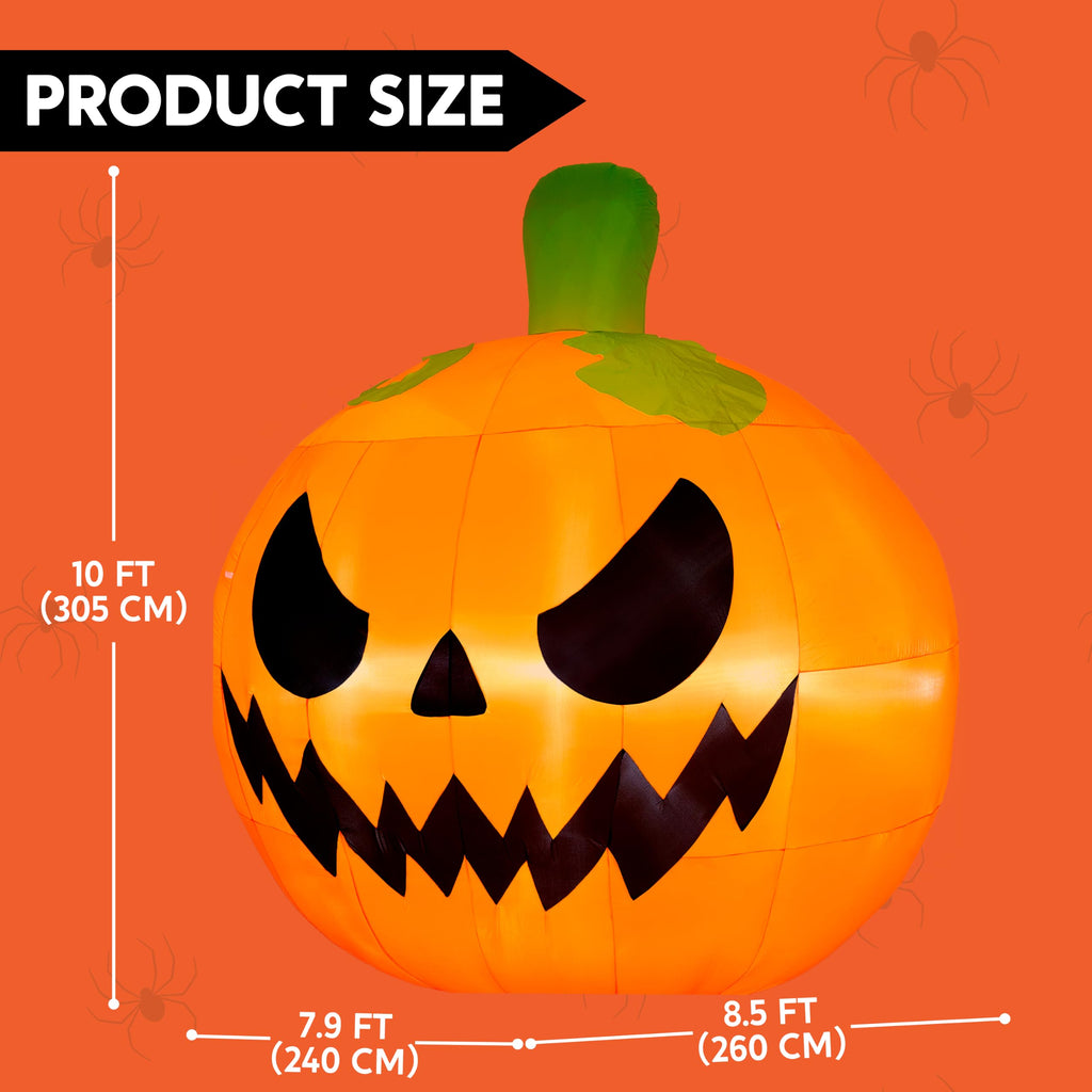 10FT Tall Inflatable Pumpkin with Built-in LED Lights Z618