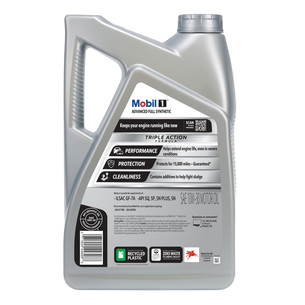 Full Synthetic 10W-30 Motor Oil 5 Quart Z139