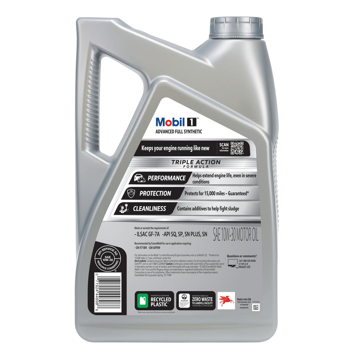 Full Synthetic 10W-30 Motor Oil 5 Quart Z139