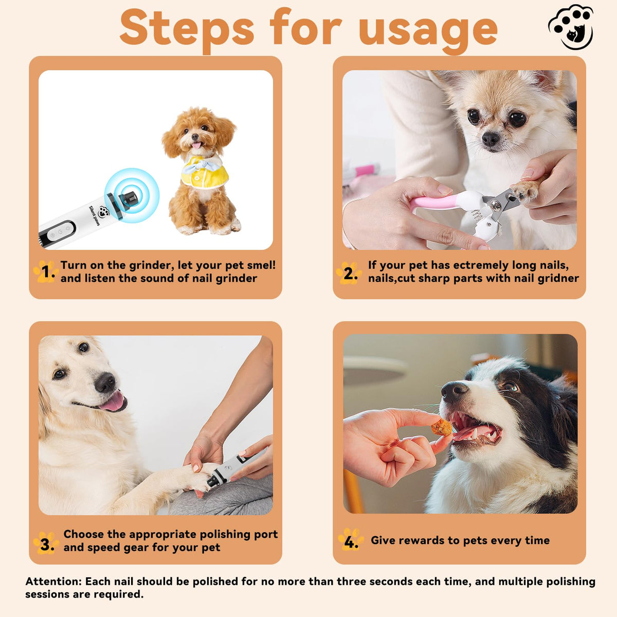 3-Speed Dog Nail Grinder S657