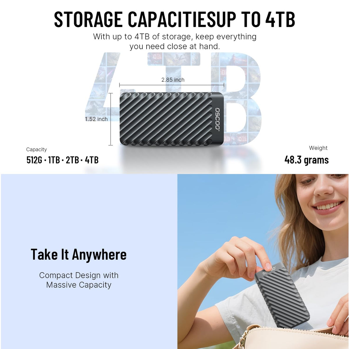 1TB USB 3.2 Gen 2 External SSD B59664