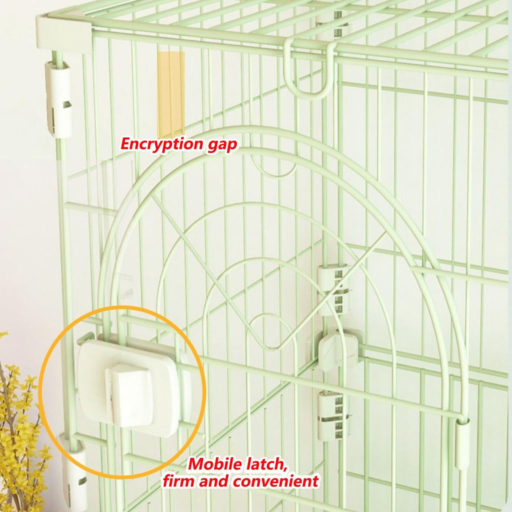 3/4-Tier Wire Cat Cage Playpen Kennel with Hammock C683